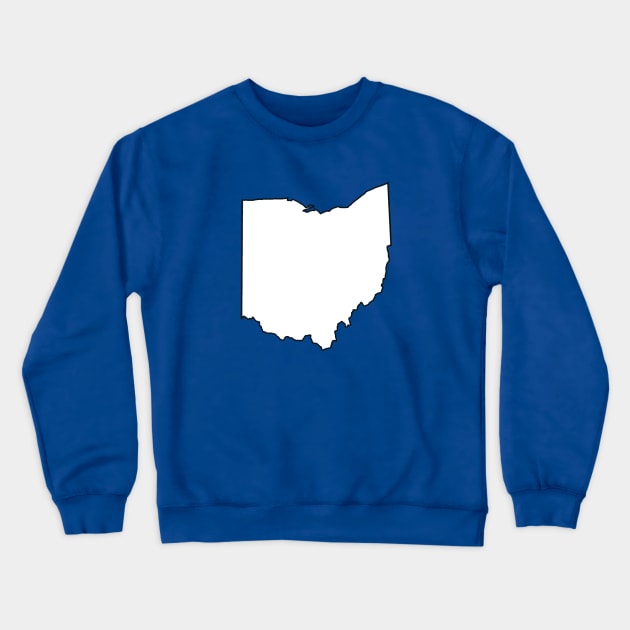 Ohio - Blank Outline Crewneck Sweatshirt by loudestkitten